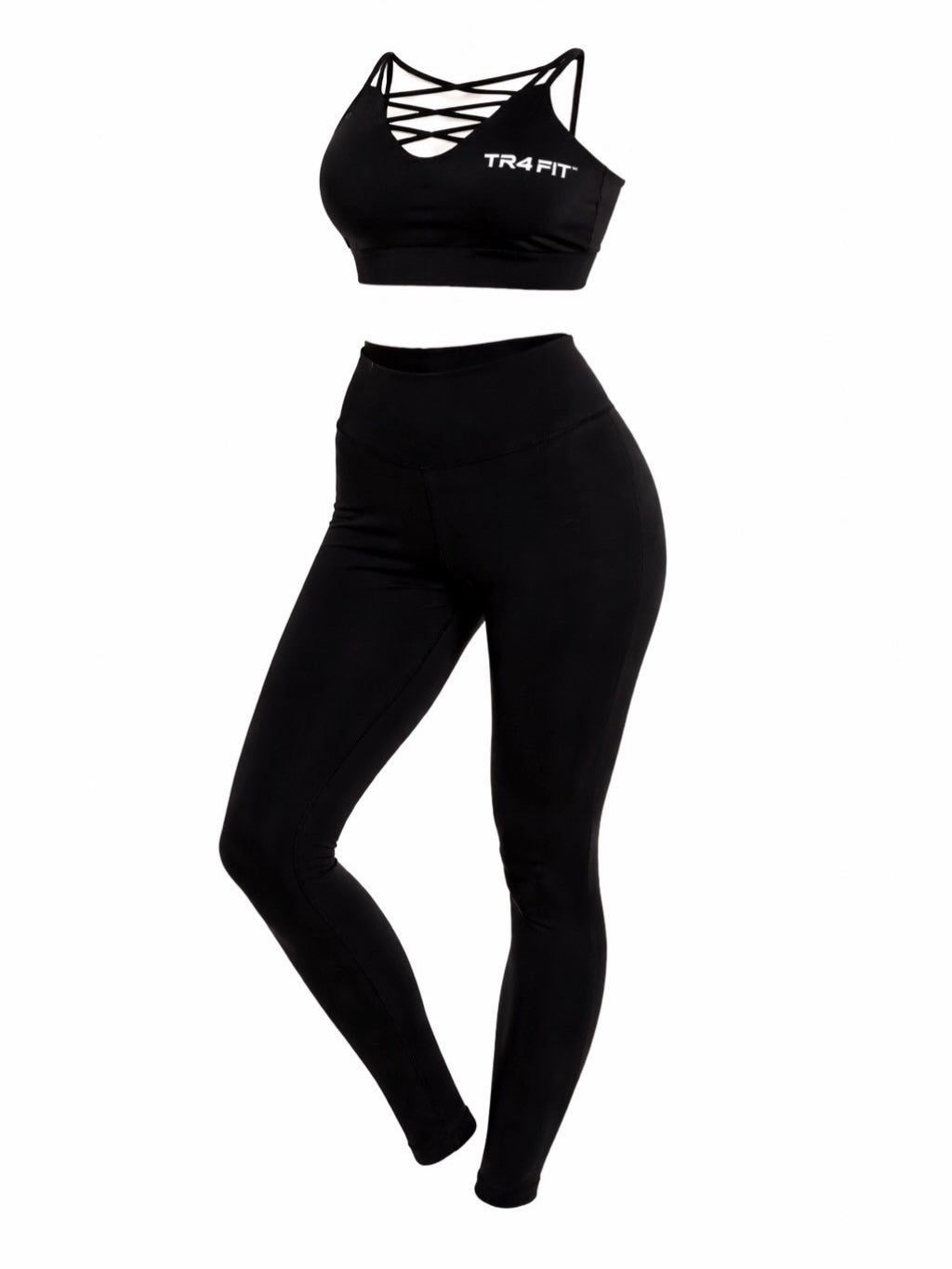 TR4 FIT 3 Piece Black Performance Activewear