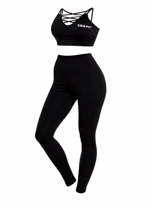 TR4 FIT 3 Piece Black Performance Activewear